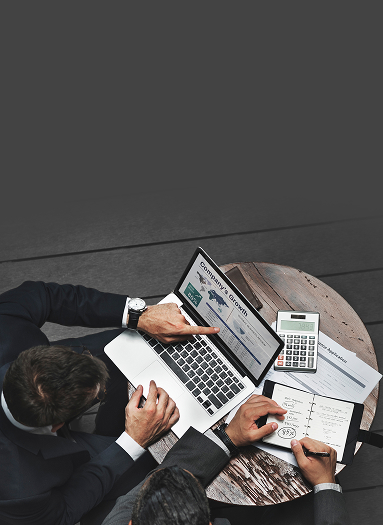 Modern workspace with people collaborating